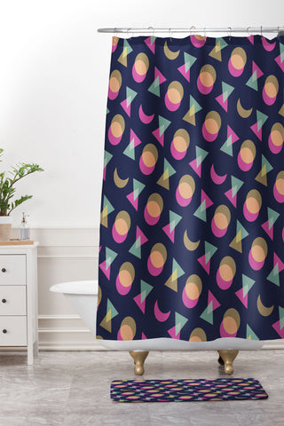 CraftBelly Galaxy 1 Shower Curtain And Mat