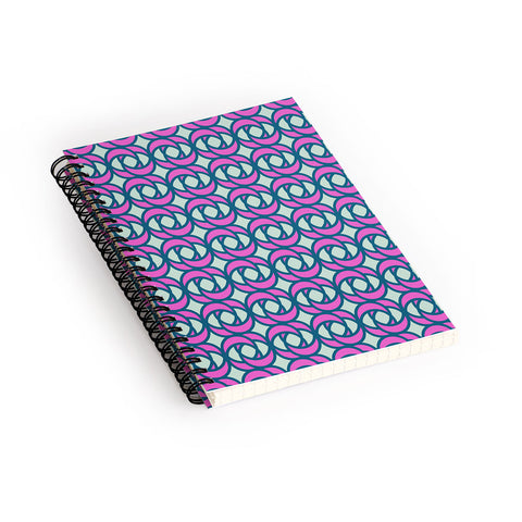 CraftBelly Mod Rose Hibiscus Spiral Notebook