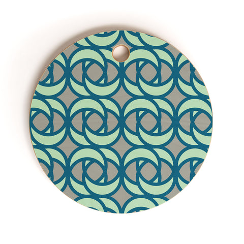 CraftBelly Mod Rose Rainforest Cutting Board Round