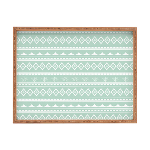 CraftBelly Retro Holiday Mint Rectangular Tray