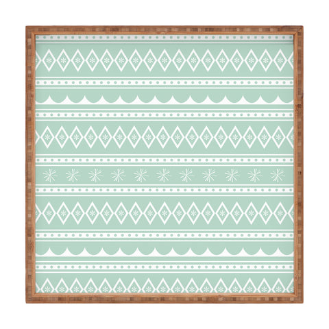 CraftBelly Retro Holiday Mint Square Tray