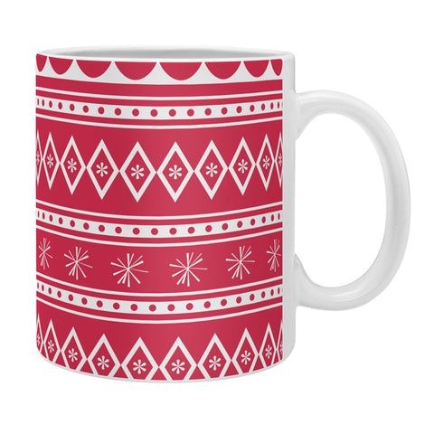 CraftBelly Retro Holiday Red Coffee Mug