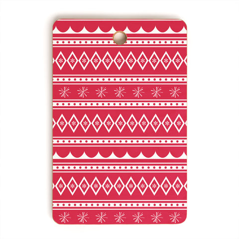 CraftBelly Retro Holiday Red Cutting Board Rectangle