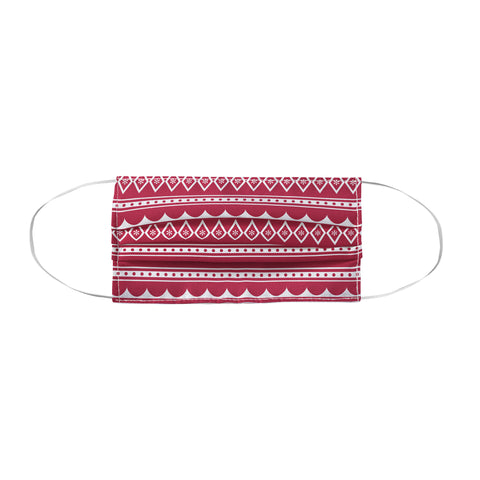 CraftBelly Retro Holiday Red Face Mask