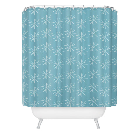 CraftBelly Snowflake Ice Shower Curtain