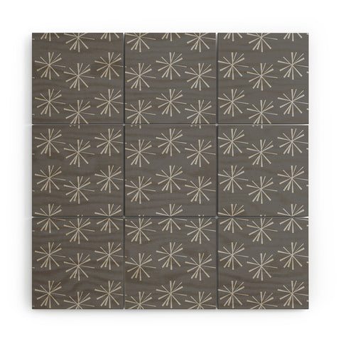CraftBelly Snowflake Slate Wood Wall Mural