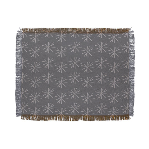 CraftBelly Snowflake Slate Throw Blanket