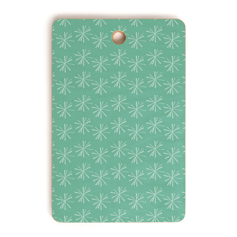 CraftBelly Snowflake Teal Cutting Board Rectangle