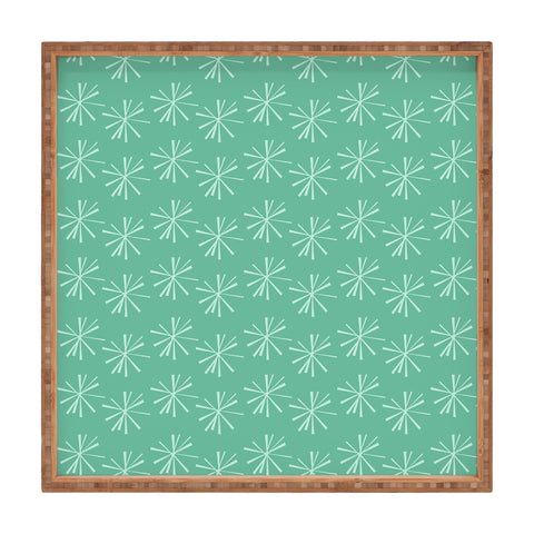 CraftBelly Snowflake Teal Square Tray