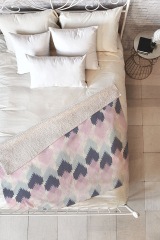 CraftBelly Spring Kilim Fleece Throw Blanket