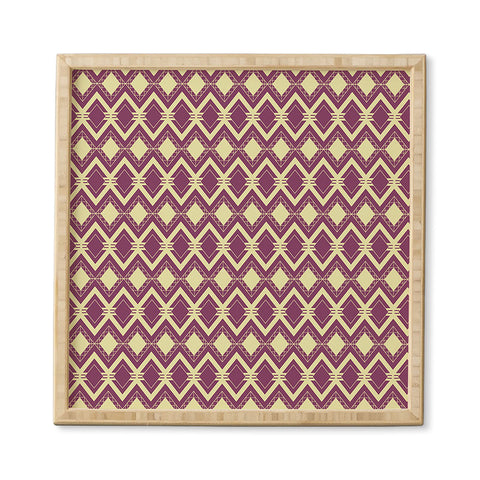 CraftBelly Tribal Merlot Framed Wall Art
