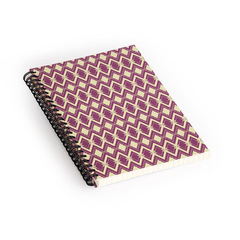 CraftBelly Tribal Merlot Spiral Notebook