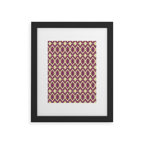 CraftBelly Tribal Merlot Framed Art Print