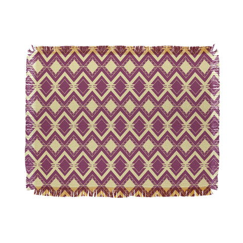 CraftBelly Tribal Merlot Throw Blanket