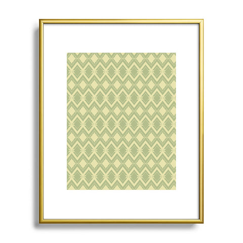 CraftBelly Tribal Olive Metal Framed Art Print
