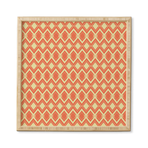 CraftBelly Tribal Persimmon Framed Wall Art