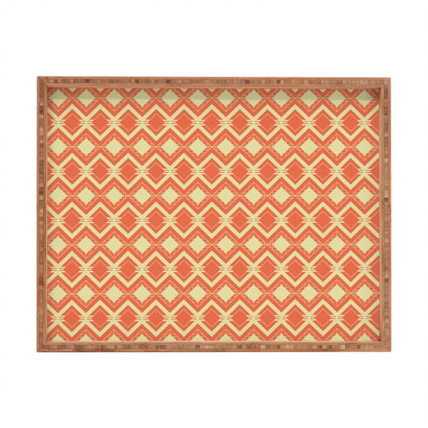CraftBelly Tribal Persimmon Rectangular Tray