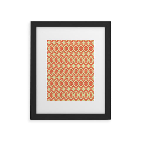 CraftBelly Tribal Persimmon Framed Art Print