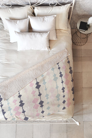 CraftBelly Vines Fleece Throw Blanket