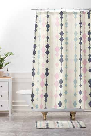 CraftBelly Vines Shower Curtain And Mat