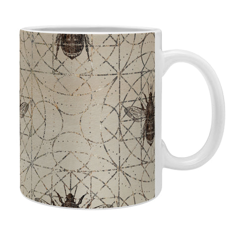 Creativemotions Bumble Bee on sacred geometry Coffee Mug