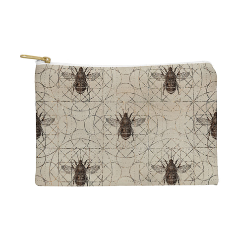 Creativemotions Bumble Bee on sacred geometry Pouch