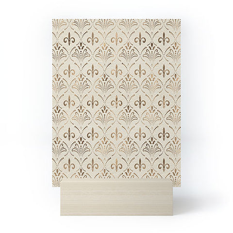Creativemotions Elegant Fleurdelis pattern Mini Art Print
