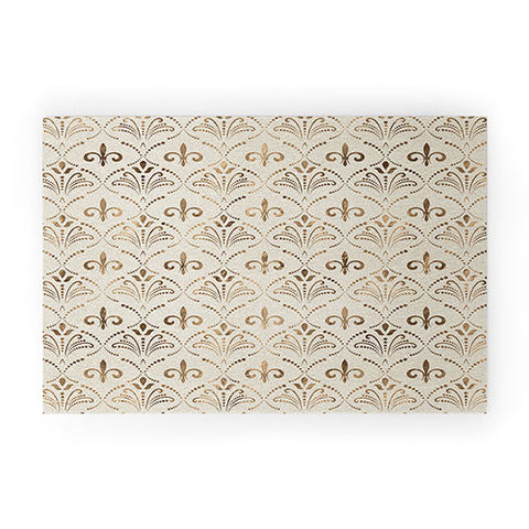 Creativemotions Elegant Fleurdelis pattern Welcome Mat