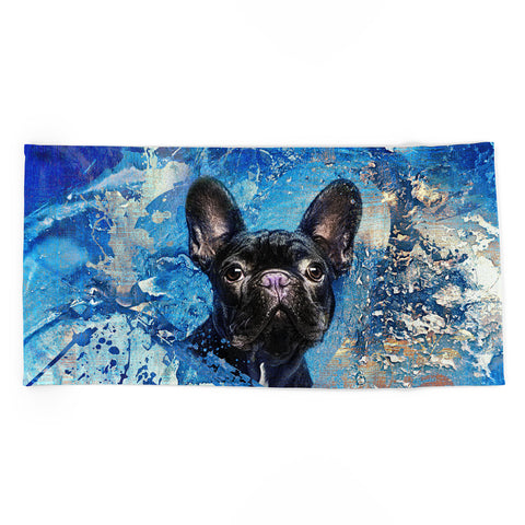 Creativemotions French Bulldog Frenchie Dog Beach Towel