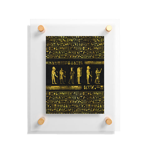 Creativemotions Golden Egyptian Gods and hiero Floating Acrylic Print