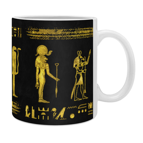 Creativemotions Golden Egyptian Gods and hiero Coffee Mug