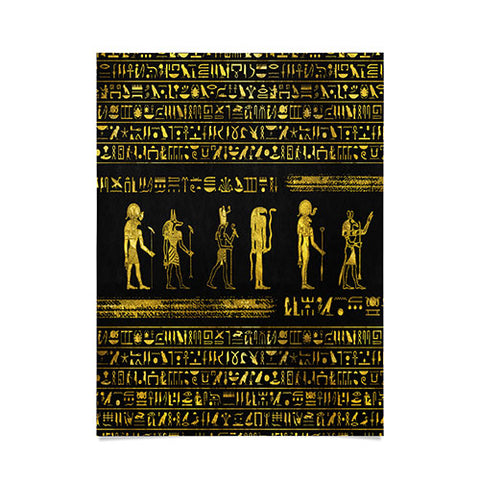 Creativemotions Golden Egyptian Gods and hiero Poster
