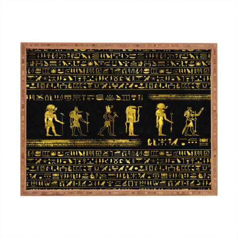 Creativemotions Golden Egyptian Gods and hiero Rectangular Tray