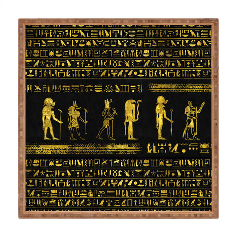 Creativemotions Golden Egyptian Gods and hiero Square Tray