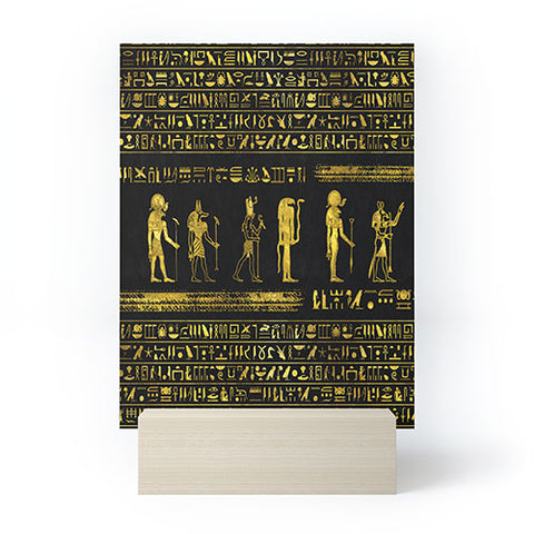 Creativemotions Golden Egyptian Gods and hiero Mini Art Print