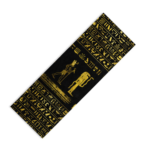 Creativemotions Golden Egyptian Gods and hiero Yoga Mat
