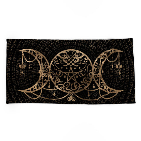 Creativemotions Triple Moon Triple Goddess Beach Towel