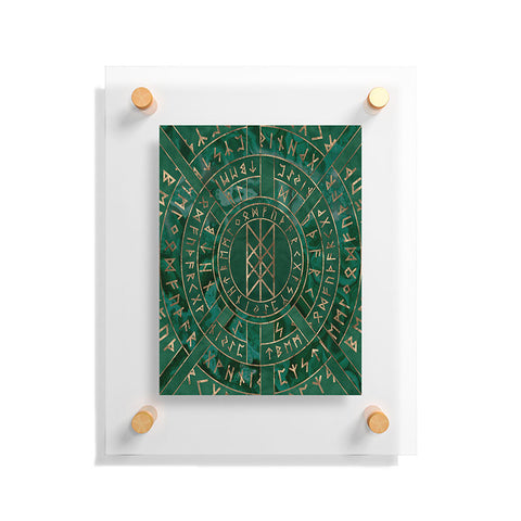 Creativemotions Web of Wyrd Malachite Leather Floating Acrylic Print