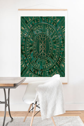 Creativemotions Web of Wyrd Malachite Leather Art Print And Hanger