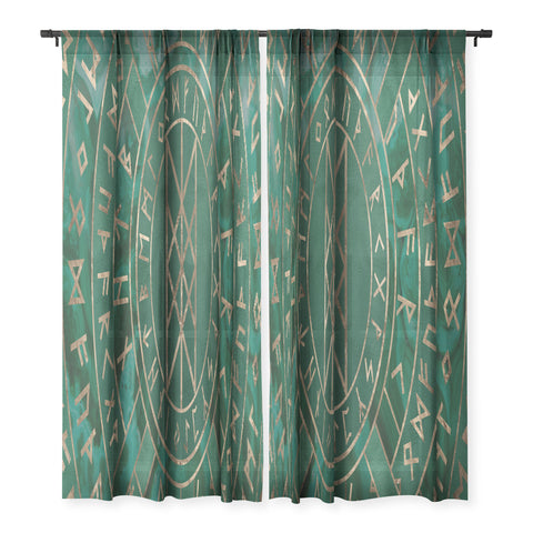 Creativemotions Web of Wyrd Malachite Leather Sheer Non Repeat