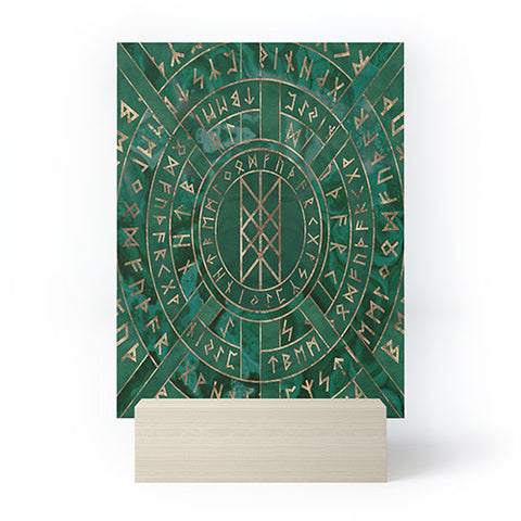 Creativemotions Web of Wyrd Malachite Leather Mini Art Print