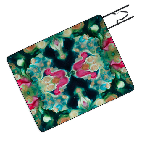 Crystal Schrader Botanical Jewels Picnic Blanket