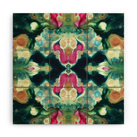 Crystal Schrader Botanical Jewels Wood Wall Mural