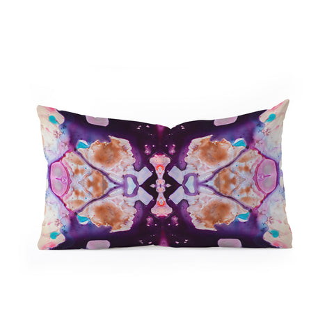 Crystal Schrader Carnaval Violet Oblong Throw Pillow