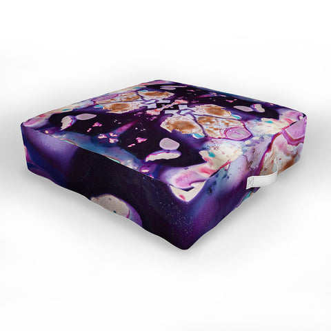 Crystal Schrader Carnaval Violet Outdoor Floor Cushion