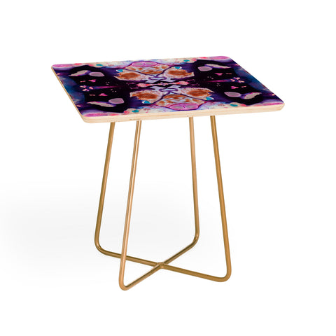 Crystal Schrader Carnaval Violet Side Table