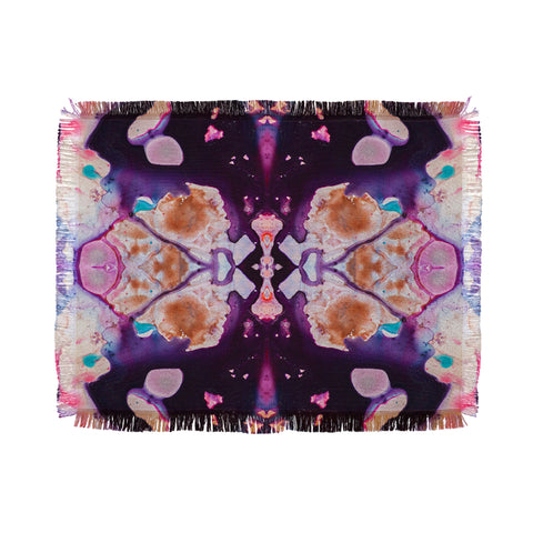 Crystal Schrader Carnaval Violet Throw Blanket