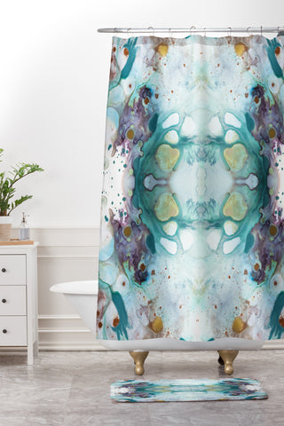 Crystal Schrader Cenote Shower Curtain And Mat
