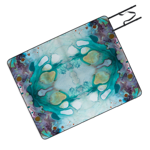 Crystal Schrader Cenote Picnic Blanket