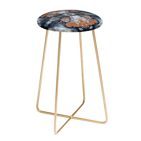 Crystal Schrader Copper and Steel Counter Stool